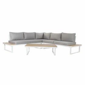 Garden sofa DKD Home Decor Grey Resin Steel 231 x 