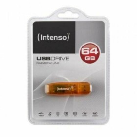 Memória USB INTENSO FAELAP0282 USB 2.0 64 GB Laranja 64 GB