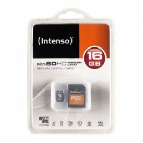 Tarjeta de Memoria Micro SD con Adaptador INTENSO 3413470 16 GB