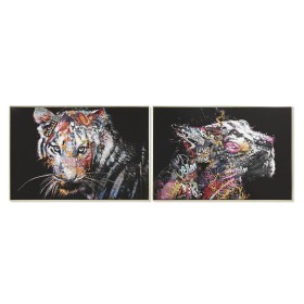 Pintura Home ESPRIT Tigre Moderno 120 x 3,5 x 80 c