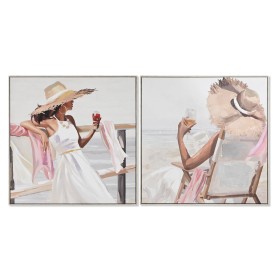 Pintura Home ESPRIT Chapéu Mediterrâneo 80 x 3,5 x 80 cm (2
