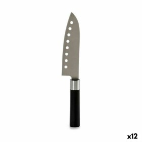 Couteau de cuisine Noir Argenté Acier inoxydable Plastique 5 x