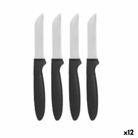 Set de Cuchillos Peladores Negro Plateado Acero In