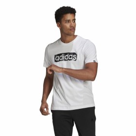 Camiseta Adidas Brushstroke Logo Blanco