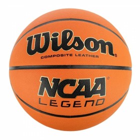 Bola de Basquetebol Wilson NCAA Legend Branco Laranja Pele