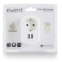 Enchufe Pared con 2 Puertos USB Ewent EW1211 3,1 A