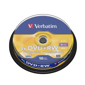 DVD-RW Verbatim 10 Stück Schwarz Bunt 4,7 GB 4x (10 Stück)