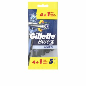 Lâminas de barbear Gillette Blue 3 Descartáveis (5 Unidades)