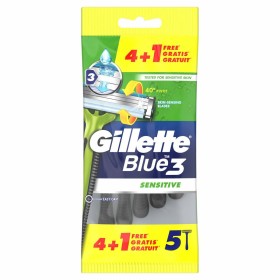 Cuchillas de afeitar Gillette Blue Sensitive 5 Unidades