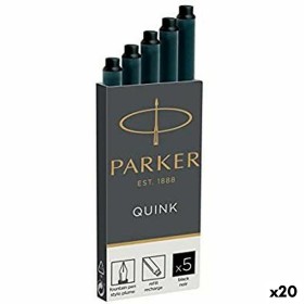 Recarga de tinta para caneta Parker Quink Preto (2