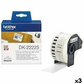 Papel Continuo para Impresoras Brother DK-22225 Blanco 38 mm x