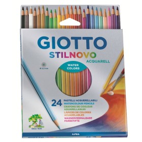 crayons de couleurs pour aquarelle Giotto Stilnovo 24 Pièces