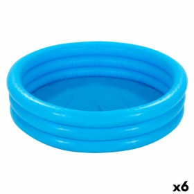 Pataugeoire gonflable pour enfants Intex Bleu Anneaux 581 L 168