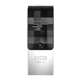 USB Pendrive Silicon Power Mobile C31 Schwarz/Silberfarben 32 GB