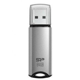 USB Pendrive Silicon Power Marvel M02 Silberfarben 64 GB