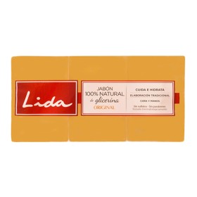 Pastilla de Jabón de Glicerina Natural Lida (3 pcs)