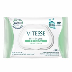 Make Up Remover Wipes Vitesse Tri-Mineral Combination Skin (25