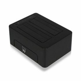 Dock Station Dual Ewent AAACET0186 Dual 2.5"-3.5" USB 3.1 ABS