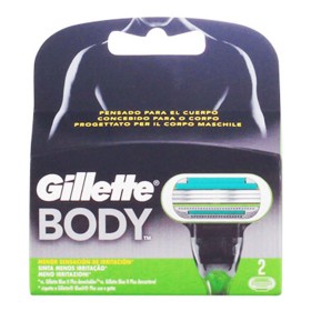 Reposição de Lâminas de Barbear Body Gillette Body (2 uds) (2