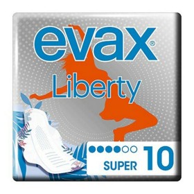 Compresas Super con Alas Liberty Evax Liberty (10 uds) 10