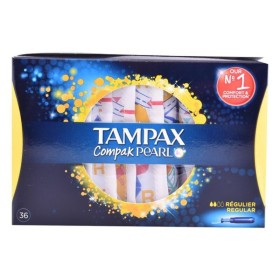 Pack de Tampones Pearl Regular Tampax Tampax Pearl Compak (36