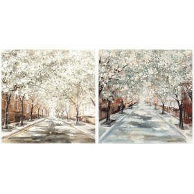 Painting DKD Home Decor Trees Cottage 100 x 3,7 x 