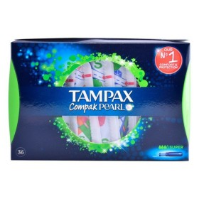 Tampones Super Pearl Compak Tampax Tampax Pearl Compak (36 uds)