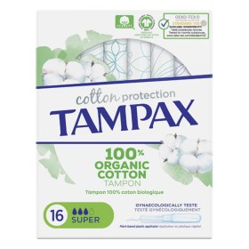 Tampones Super ORGANIC Tampax Tampax Organic Super (16 uds) (16