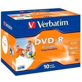 DVD+R Verbatim 10 Unités 16x 4,7 GB (10 Unités)