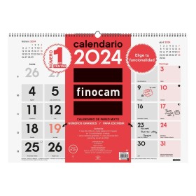 Calendário de parede Finocam Multicolor 2024 59 x 42 cm
