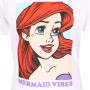Camiseta de Manga Corta The Little Mermaid Mermaid Vibes Blanco