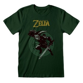 Camiseta de Manga Corta The Legend of Zelda Link Pose Verde