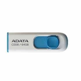 USB Pendrive Adata AC008-64G-RWE 64 GB Weiß Blau/Weiß 64 GB