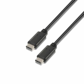 Cable USB C Aisens A107-0055 50 cm Negro (1)