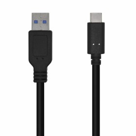 Cable USB A a USB C Aisens A107-0450 1,5 m Negro