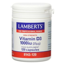 Cápsulas Lamberts 5055148409623 Vitamina D3 120 Unidades (120 uds) Lamberts - 1