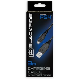 Cable USB a micro USB Blackfire PS4 Negro