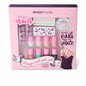 Set de Maquillaje Infantil Magic Studio Mega Nail Art 13 Piezas