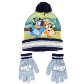 Bonnet et gants Bluey Bleu