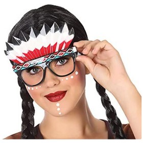 Gafas Accesorios para Disfraz Multicolor Indio Americano