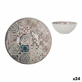 Bol La Mediterránea Grecia Porcelana Azul Marrón Ø 16 x 7 cm