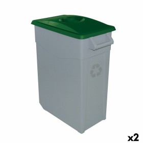Cubo de Basura para Reciclaje Denox 65 L Verde (2 Unidades) Denox - 1