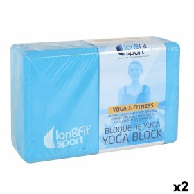 Bloque de Yoga LongFit Sport Azul 12,5 x 15 x 7,5 cm (2