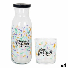 Set de Vasos LAV Positive Botella Cristal 7 Piezas (4 Unidades)
