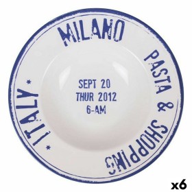 Plato para Pasta Santa Clara Milano Porcelana Ø 28 cm Azul (6