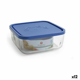 Lunchbox Borgonovo karriert Blau 1,8 L 18,5 x 18,5 x 7,4 cm (12