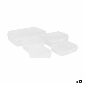 Set de 5 Fiambreras Tontarelli Fill box Rectangular Blanco 29,5