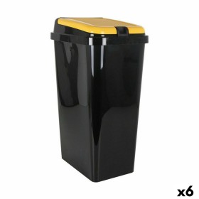 Cubo de Basura para Reciclaje Tontarelli Amarillo 45 L (6
