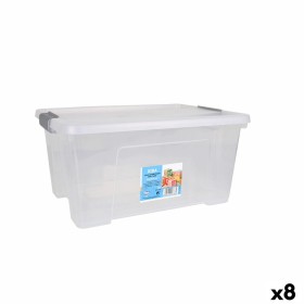 Caja de Almacenaje con Tapa Dem Kira Plástico Transparente 15 L