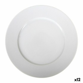 Assiette plate La Mediterránea Saler Porcelaine Blanc (12